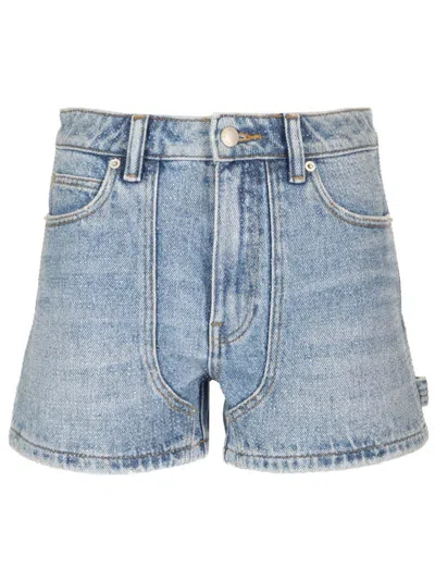 Alexander Wang Denim Shorty Embellished Shorts