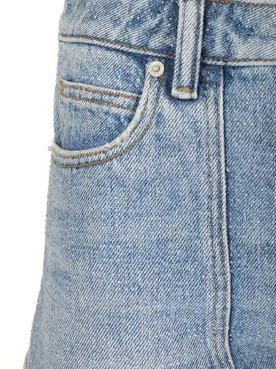 Alexander Wang Denim Shorty Embellished Shorts