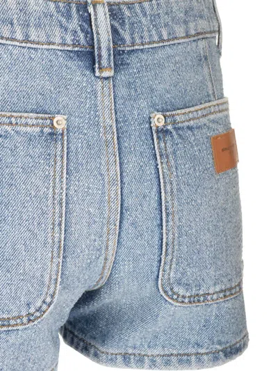 Alexander Wang Denim Shorty Embellished Shorts