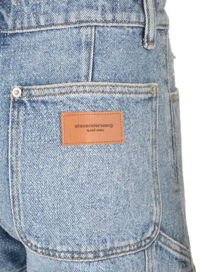 Alexander Wang Denim Shorty Embellished Shorts