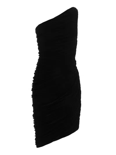 Norma Kamali Diana One-shoulder Dress In Black