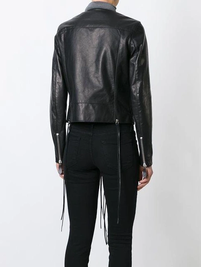 Shop Marcelo Burlon County Of Milan Appliqué Detail Jacket In Black