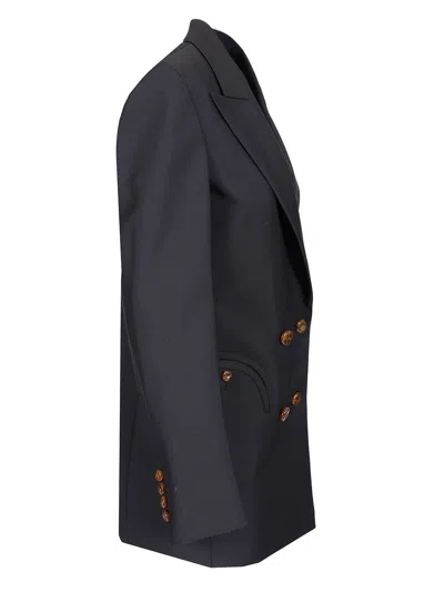 Blazé Milano Missy Double-breasted Cotton-blend Blazer