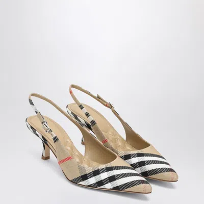 Burberry Slingback Pumps Birdie Check Women