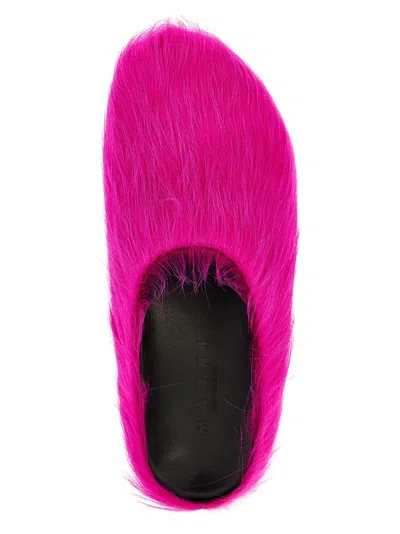 Marni Pink Fussbett Sabot Slip-on Loafers