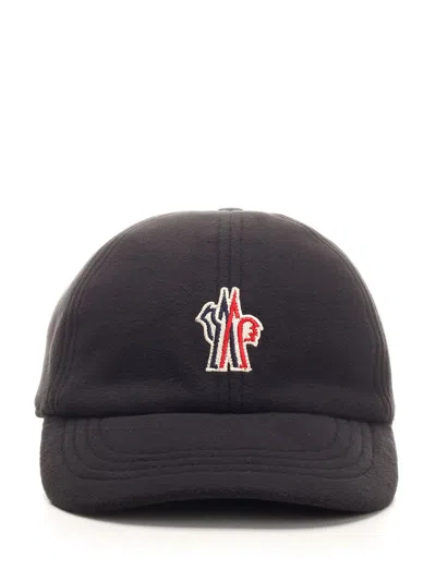 Moncler Gabardine Baseball Cap Hats Black