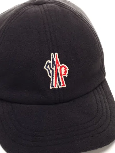Moncler Gabardine Baseball Cap Hats Black