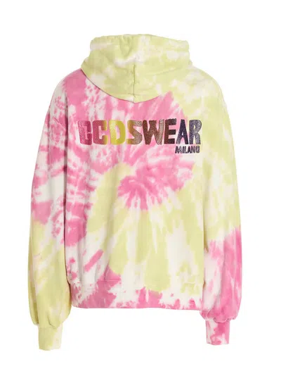 Gcds Glitter Logo Tie-dye Hoodie