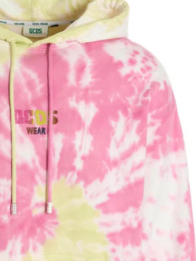 Gcds Glitter Logo Tie-dye Hoodie
