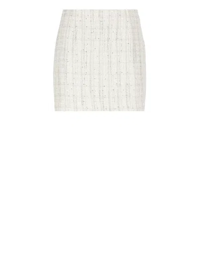 Tagliatore Sequin-embellished Tweed Mini Skirt