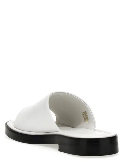 Ferragamo Woman Sandals White Size 8 Calfskin