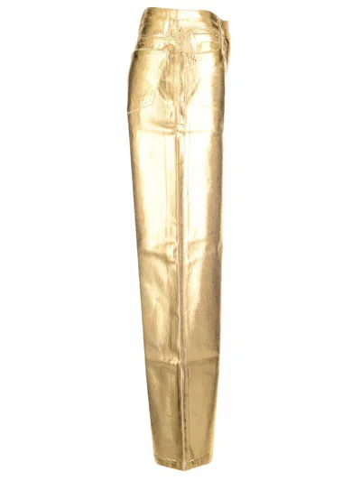 Ganni Women Foil Wide Jeans