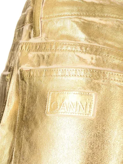 Ganni Women Foil Wide Jeans