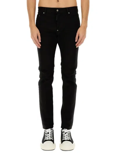 Dsquared2 Trousers Featuring Belt Loops And Five Pockets In Black