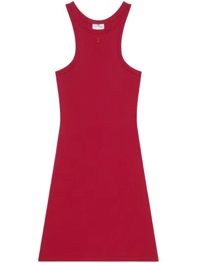 Courrèges Courregès Red Viscose Blend Dress