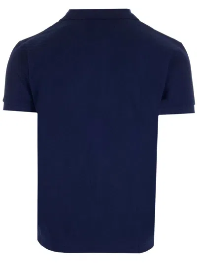 Comme Des Garçons Play Unisex T-shirt Slim Short Sleeve Navy Blue With Red Heart Logo