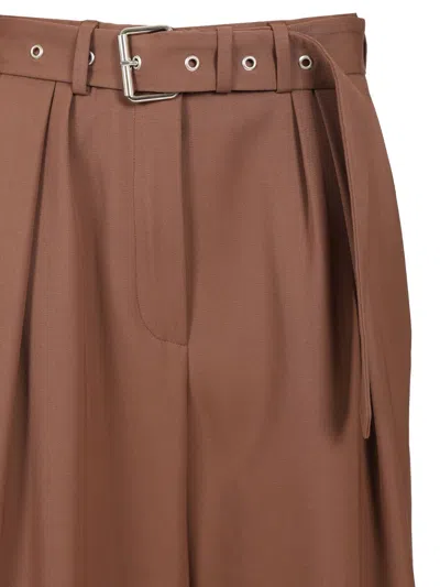 Dries Van Noten High-waisted Trousers Brown