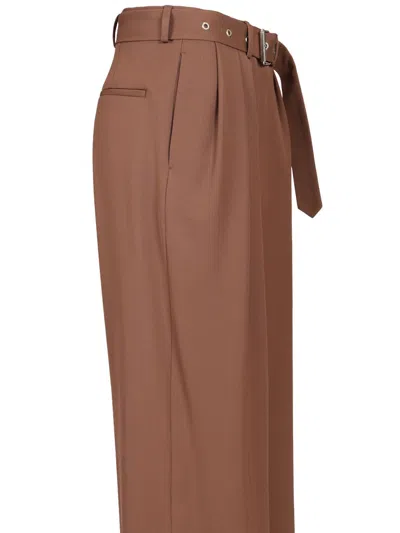Dries Van Noten High-waisted Trousers Brown