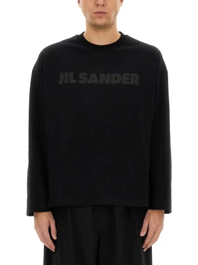 Jil Sander Relaxed-fit Cotton T-shirt With Tonal Logo Print