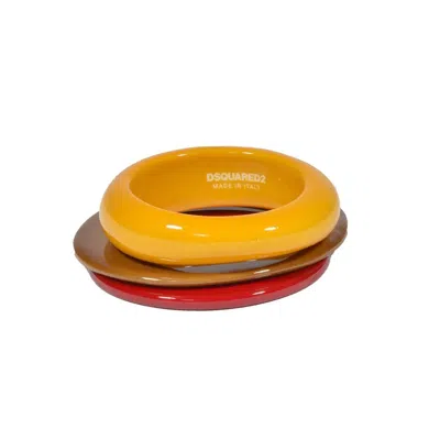 DSQUARED2 MULTI-COLOR RESIN RIGID BRACELET SET 