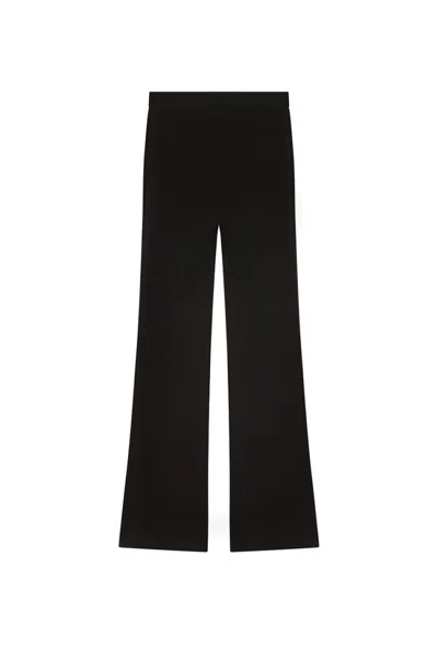 Pinko Wide-leg Black Trousers With Tailored Finish