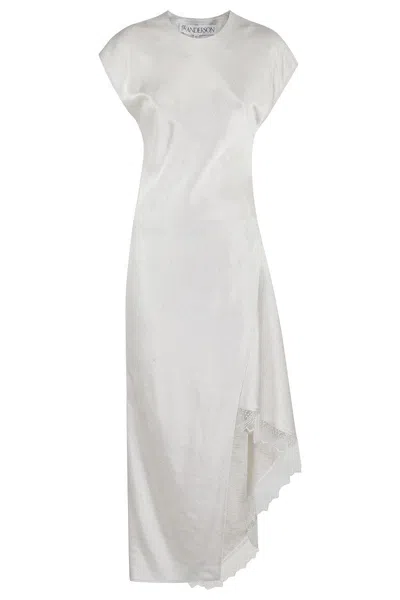 Jw Anderson Lace-trim Layered Maxi Dress