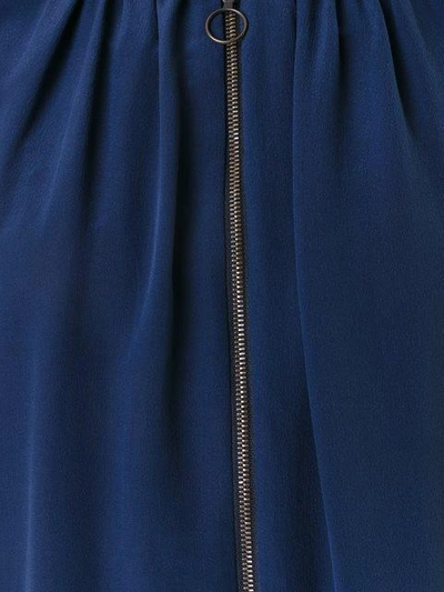 Shop Roberto Collina Blouse Zipped Jacket - Blue