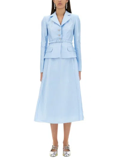 Self-portrait Midi Taffeta Dress