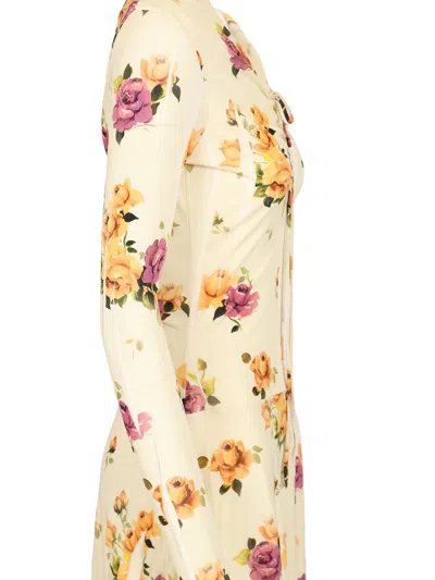 Acne Studios Jersey Midi Dress Dresses Multicolor