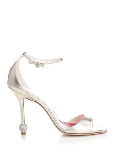 ROGER VIVIER JEWEL HEEL SCARPE BASSE GOLD 