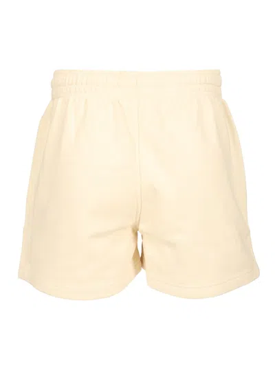 Shop Maison Kitsuné Jogger Shorts Trousers Beige