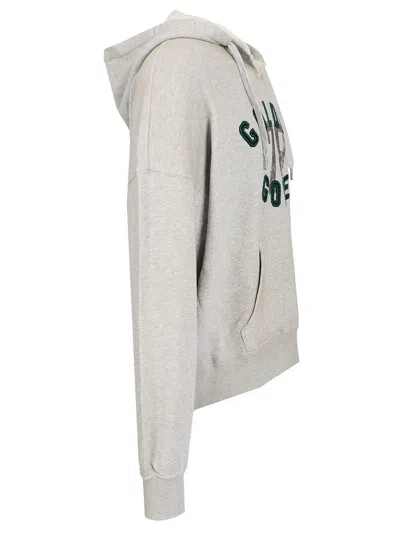 Golden Goose Vintage-inspired Unisex Hoodie With Ribbed Sides