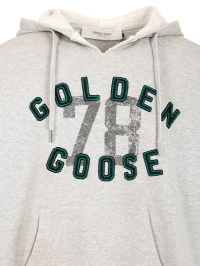 Golden Goose Vintage-inspired Unisex Hoodie With Ribbed Sides