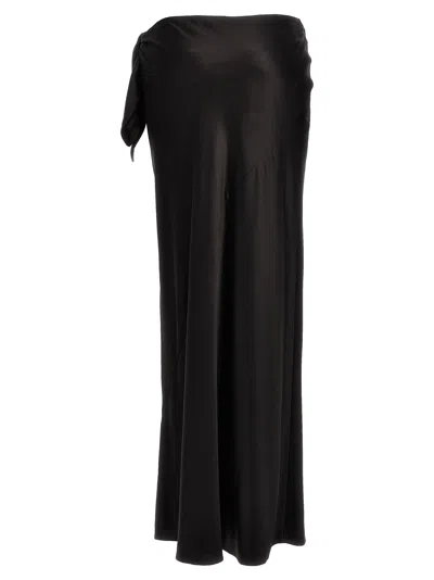 Saint Laurent Knot Maxi Skirt Skirts Black