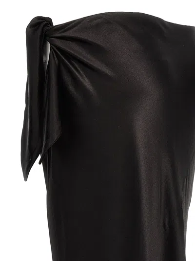 Saint Laurent Knot Maxi Skirt Skirts Black
