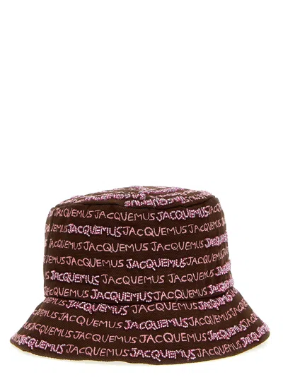 Jacquemus Le Bob Bordado Hats Brown