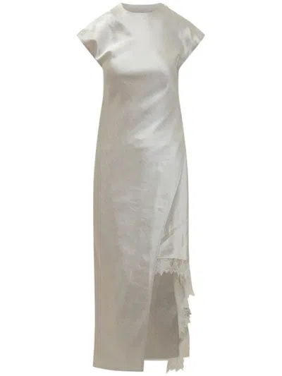 Jw Anderson Lace-trim Layered Maxi Dress