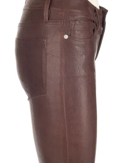 Frame Flared Leather Trousers
