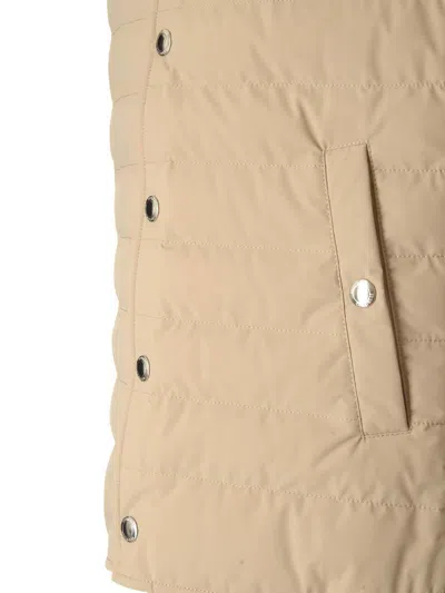 Brunello Cucinelli Lightweight Down Jacket Jackets Beige In Neutral