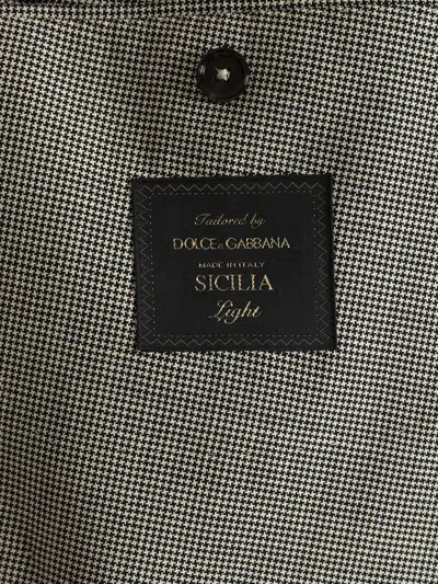 Dolce & Gabbana Linen Double-breasted Jacket Jackets Grey