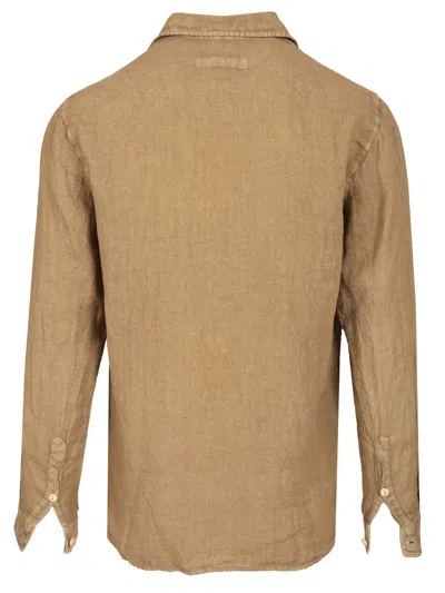 ORIGINAL VINTAGE LINEN SHIRT SHIRTS BROWN 
