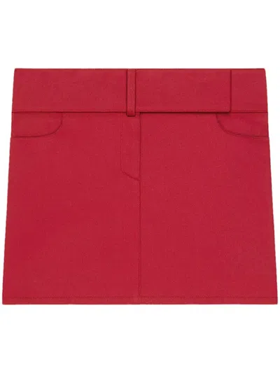 Courrèges Belted Mini Skirt With Concealed Front Fastening