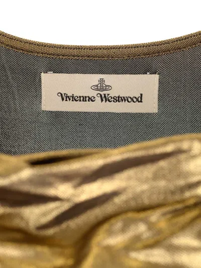 Vivienne Westwood Liz Jersey Dress Disco Jersey Gold Xs Women