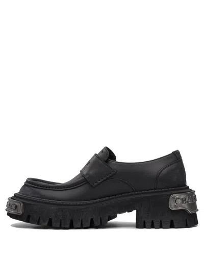 Balenciaga 50mm Tractor Leather Loafers