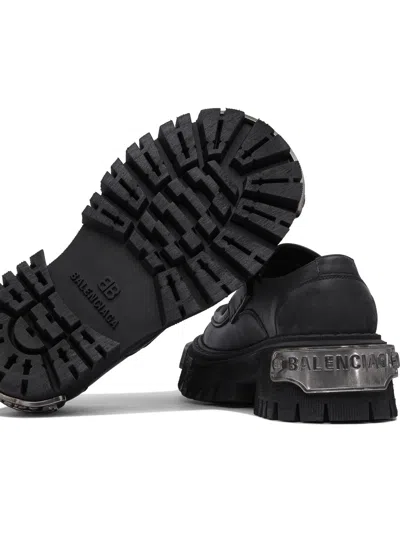 Balenciaga 50mm Tractor Leather Loafers