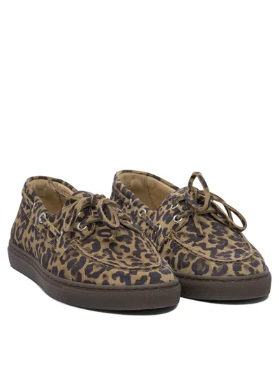 Copenhagen Leopard Print Leather Loafers In Brown