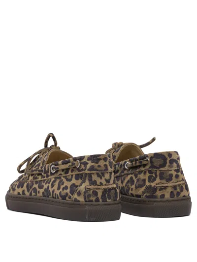 Copenhagen Leopard Print Leather Loafers In Brown