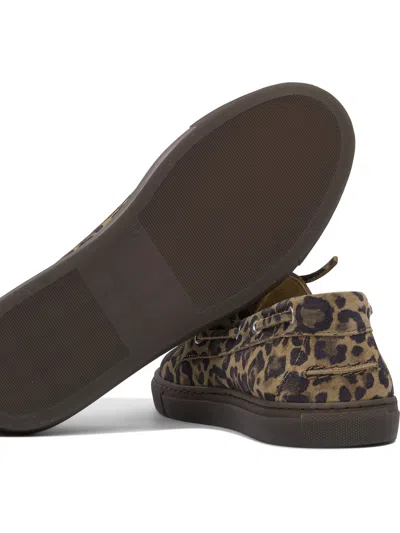 Copenhagen Leopard Print Leather Loafers In Brown
