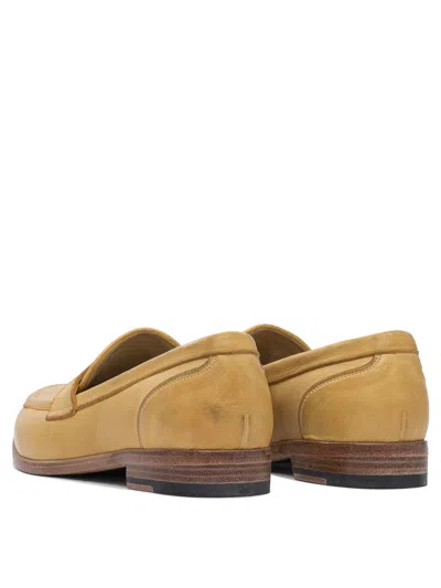 Sturlini Leather Loafers With Silhouette In Neutral