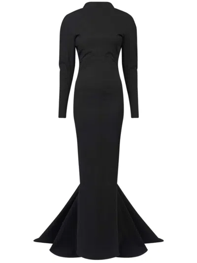 Alaïa Embellished Cut-out Detailed Maxi Dress